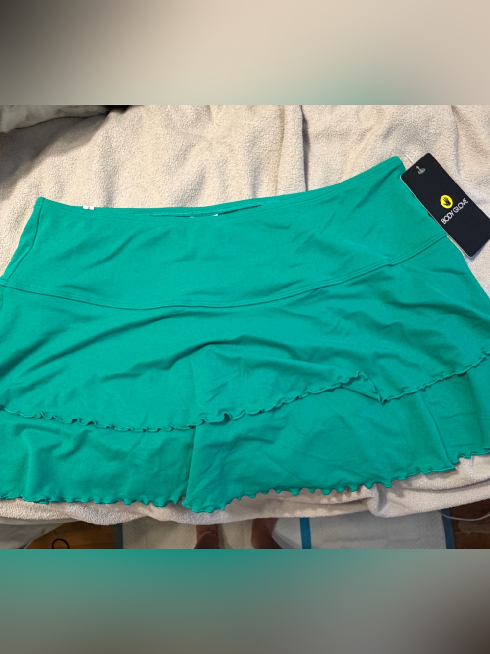 Body Glove Teal Ruffle Swim Skirt